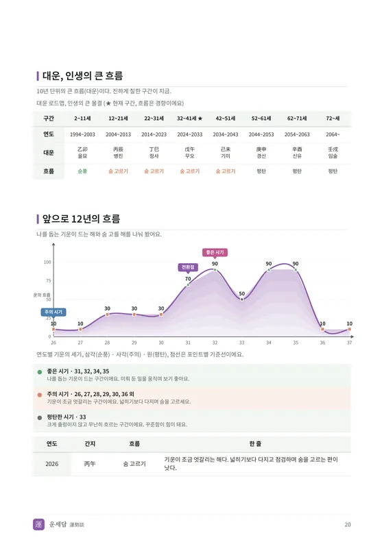 앞으로 12년의 흐름 지면