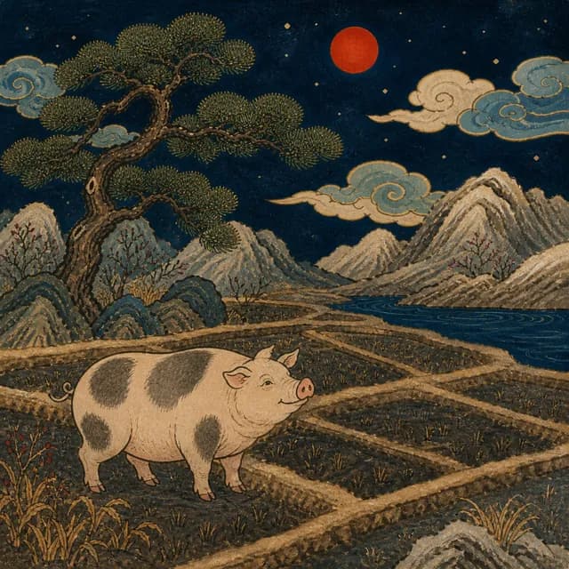 기해일주 상징 그림