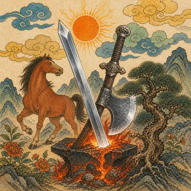 경오일주 상징 그림