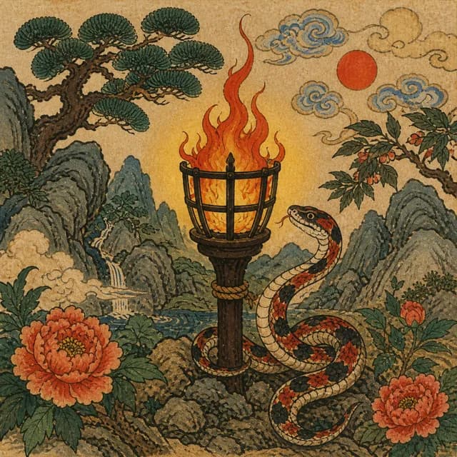 정사일주 상징 그림
