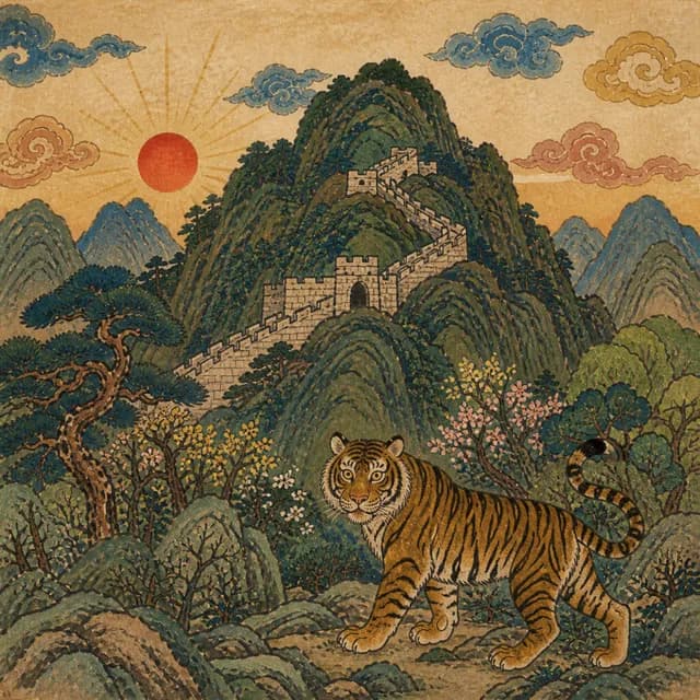 무인일주 상징 그림