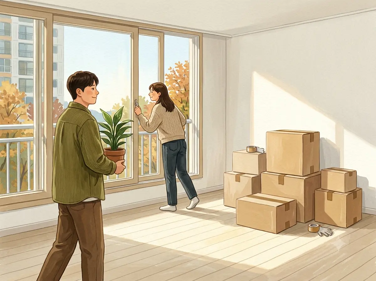 손없는날 이사 설명에 쓰는 그림